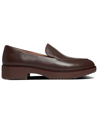 Fitflop Talia Leather Loafer - Brown