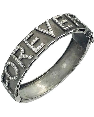 Arthur Marder Fine Jewelry Silver 1.65 Ct. Tw. Diamond Bracelet - Metallic