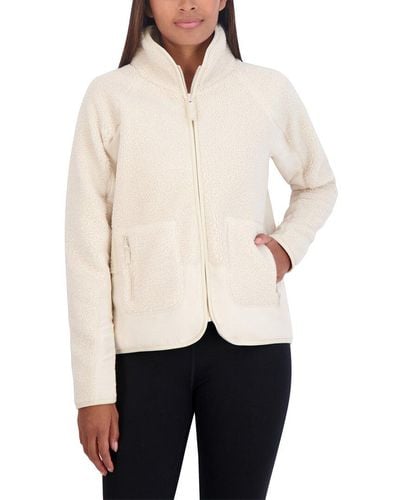 SAGE Collective City Cropped Sherpa Jacket - Natural