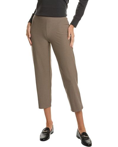 Eileen Fisher Petite Straight Pant - Brown