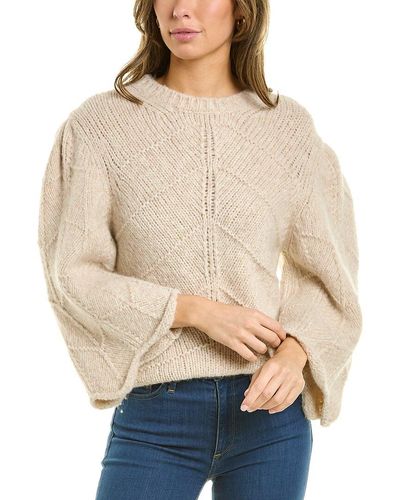 Ba&sh Dnu Oversized Alpaca & Wool-blend Sweater - Natural