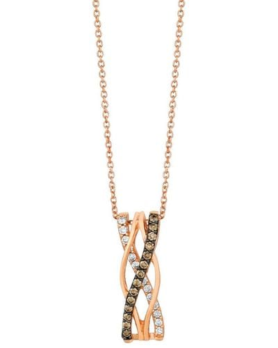 Le Vian ® 14k Strawberry Gold 0.31 Ct. Tw. Diamond Pendant Necklace - Metallic