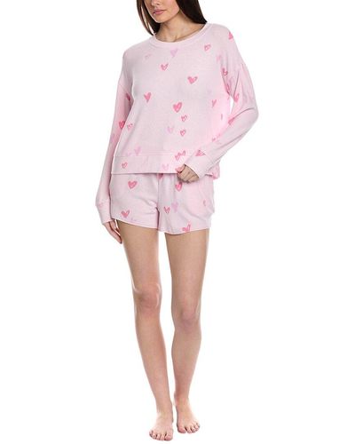 Splendid 2pc Shortie Pajama Set - Pink