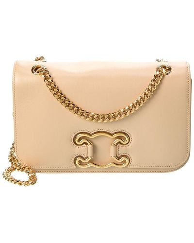 Celine Triomphe Chain Shoulder Bag Triomphe Coated Canvas Small at 1stDibs   celine triomphe shoulder bag chain, celine chain shoulder bag triomphe,  celine chain triomphe shoulder bag