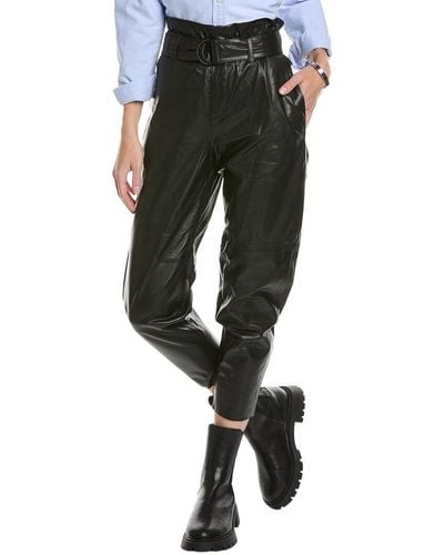 AllSaints Orsen Leather Trouser - Black