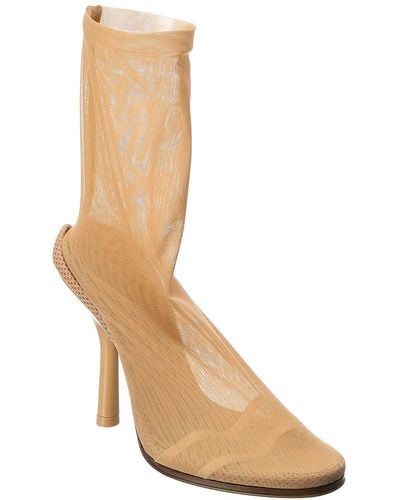 Burberry Stretch Tulle Sock Boot - Natural