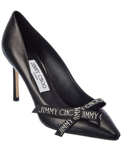 Jimmy Choo Romy 85 Leather Pump - Black