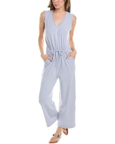 Grey State Jumpsuit - Blue