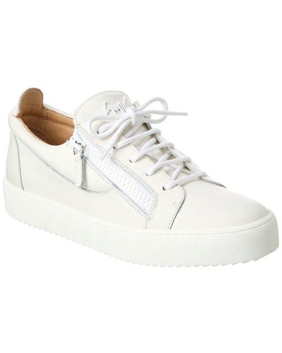 Giuseppe Zanotti May London Leather Sneaker - White
