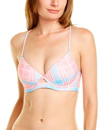 Luli Fama Ribbed Underwire Top - Pink