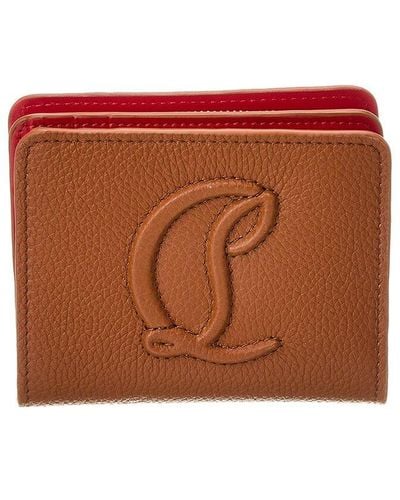 Christian Louboutin By My Side Mini Leather Wallet - Brown