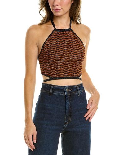 Bec & Bridge Bec + Bridge Ziggy Knit Halter Top - Blue