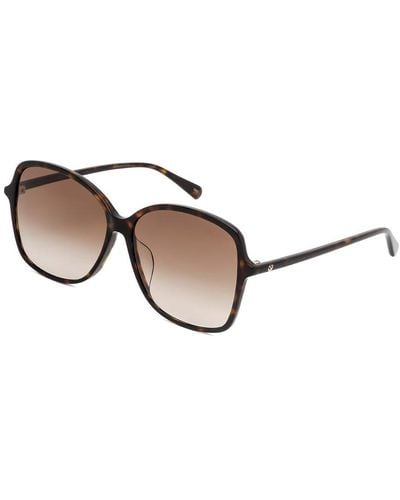 Gucci 60mm Square Sunglasses - Brown