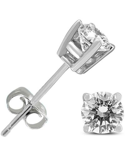 Monary 14k 0.46 Ct. Tw. Diamond Earrings - Metallic