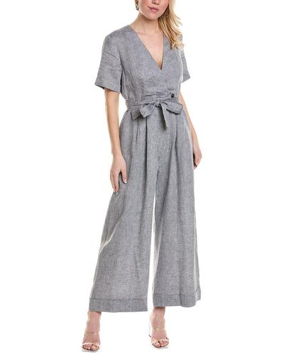 Peserico Linen Jumpsuit - Gray