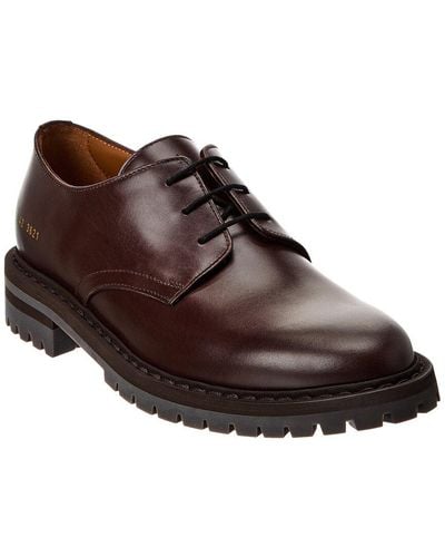 Common Projects Officer's Leather Derby - Brown