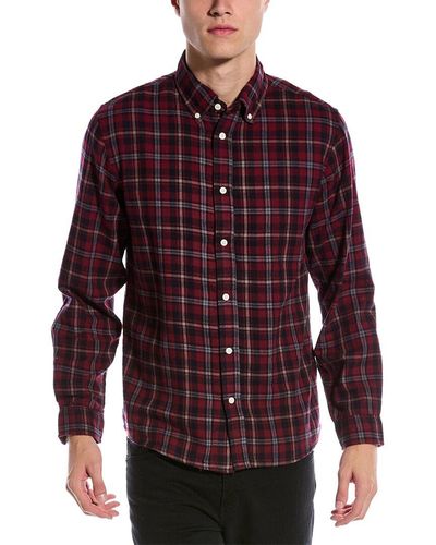Slate & Stone Flannel Button-down Collar Shirt - Red