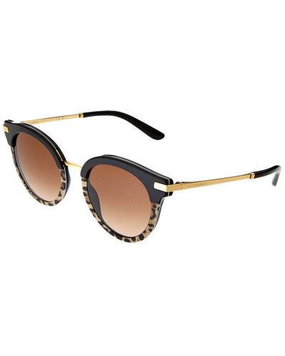Dolce & Gabbana Dg4394 50Mm Sunglasses - Black