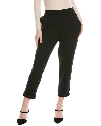 Eileen Fisher Slim Cropped Pant - Black
