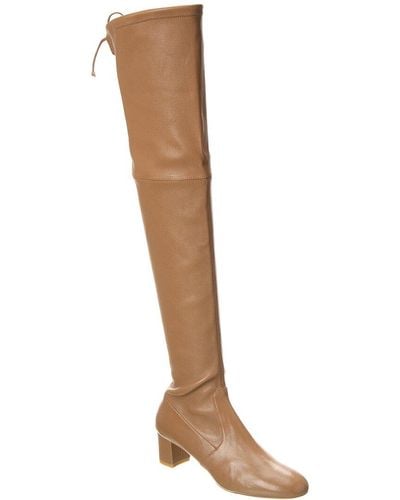 Stuart Weitzman Sofia City 50 Leather Over-the-knee Boot - Brown