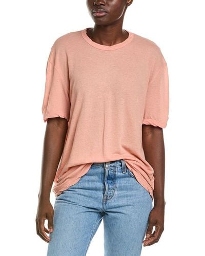 James Perse Crepe Jersey Oversized T-shirt - Blue