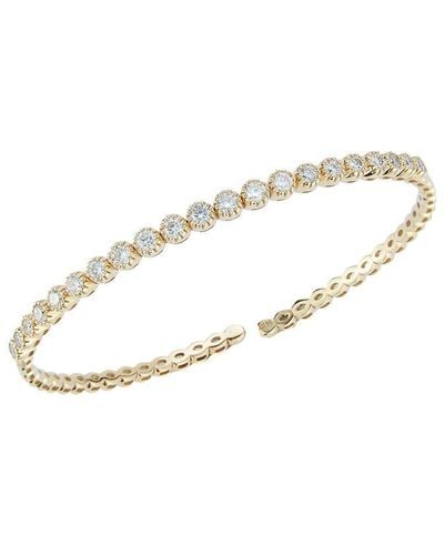 Nephora 14k 1.29 Ct. Tw. Diamond Bangle Bracelet - White