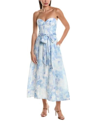 Bardot Vibrant Midi Dress - Blue
