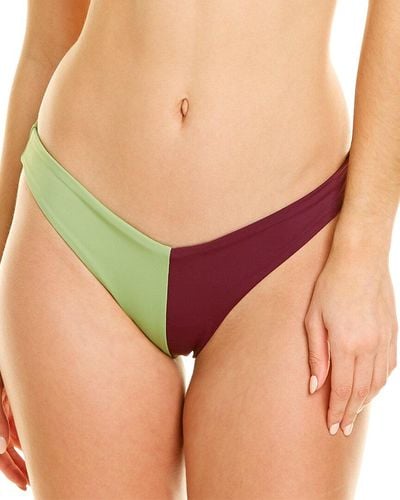Onia Colorblocked Chiara Bikini Bottom - Purple