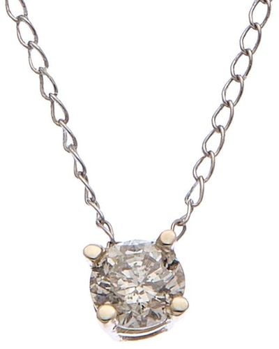 The Eternal Fit 14k 0.25 Ct. Tw. Diamond Pendant Necklace - Metallic