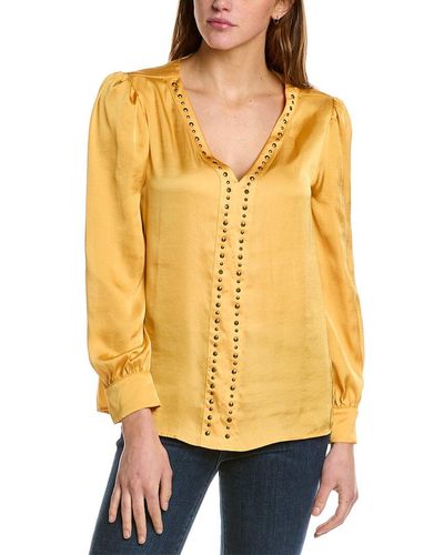 Vince Camuto Embellished Blouse - Yellow