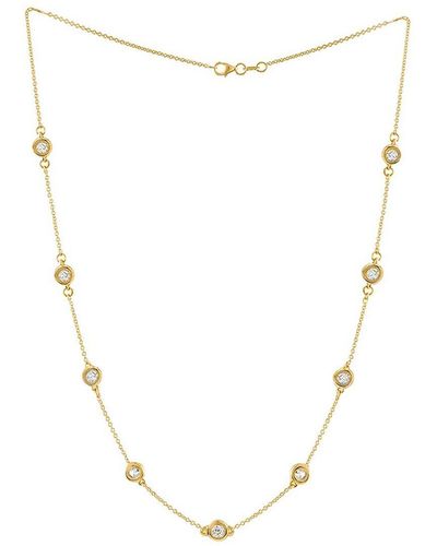 Diana M. Jewels Fine Jewelry 14k 2.26 Ct. Tw. Diamond By The Yard Necklace - Natural