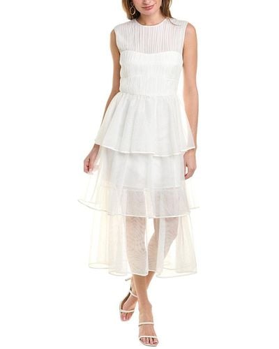 Jonathan Simkhai Benton Silk Midi Dress - White