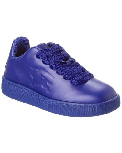 Burberry Leather Sneaker - Blue