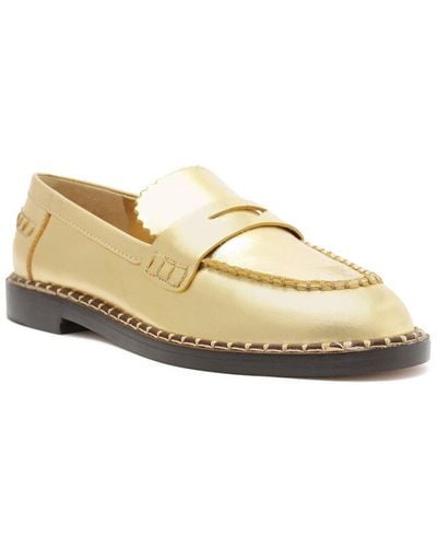SCHUTZ SHOES Christie Leather Loafer - White