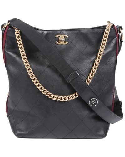 Chanel 2023 Small Hobo Bag - Black Crossbody Bags, Handbags