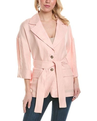 Peserico Linen Blazer - Pink