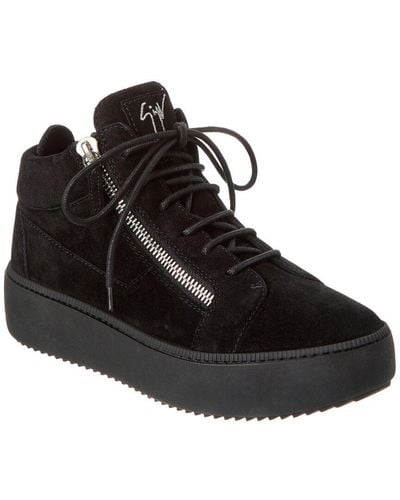 Giuseppe Zanotti May London Suede Sneaker - Black
