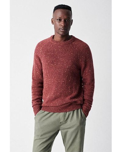 Faherty Donegal Wool-blend Crewneck Sweater - Red