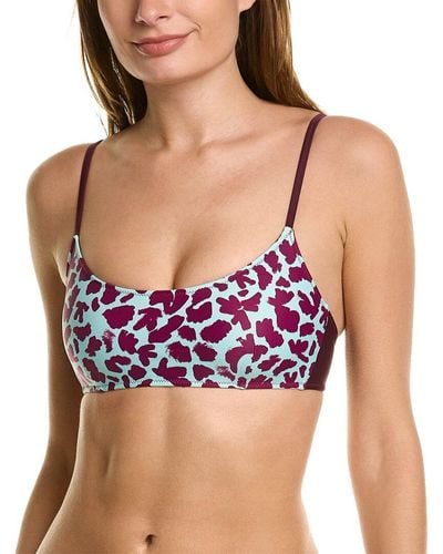 Tanya Taylor Kaia Bikini Top - Purple