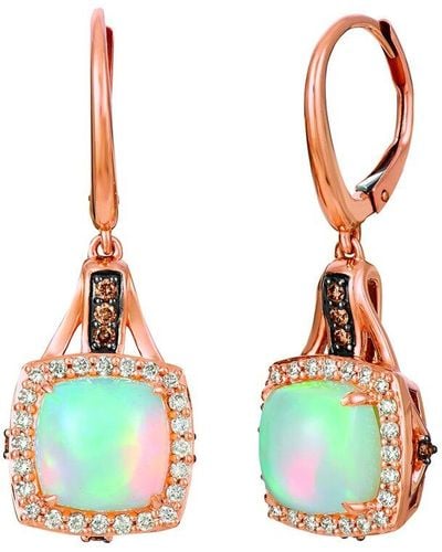 Le Vian Neopolitan Opaltm 14k Rose Gold 2.73 Ct. Tw. Diamond & Opal Dangle Earrings - Multicolour