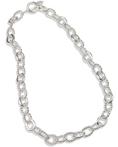 Savvy Cie Silver Plated Chunky Necklace - Metallic