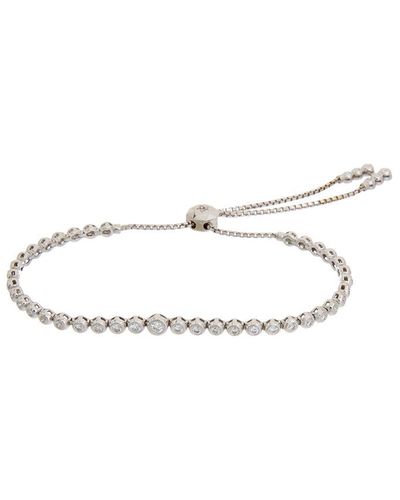 Diana M. Jewels Fine Jewelry 14k 1.14 Ct. Tw. Diamond Adjustable Bracelet - White