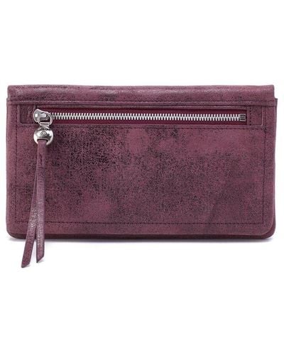Hobo International Lumen Continental Leather Wallet - Purple