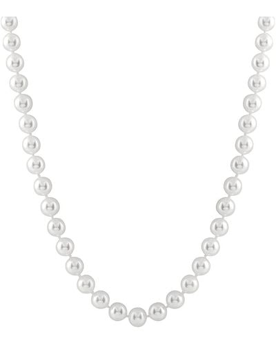 Masako Pearls Splendid Pearls 14k 7-8mm Akoya Pearl Necklace - White