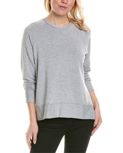 Stateside Softest Fleece Raglan Side Slit Sweatshirt - Gray