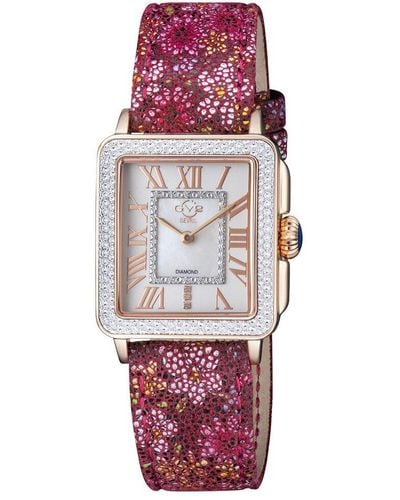 Gv2 Padova Floral Diamond Watch - Multicolor