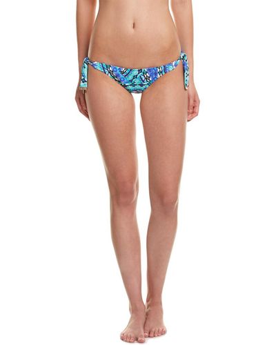 Kensie Side Tie Bikini Bottom - Green