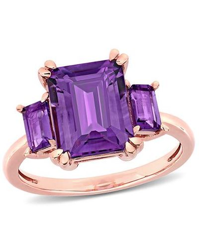 Rina Limor 14k Rose Gold 3.80 Ct. Tw. Gemstone Ring - Purple