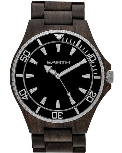 Earth Wood Centurion Watch - Black
