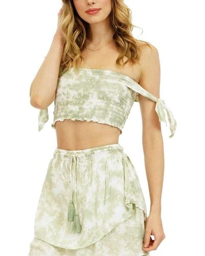 Tiare Hawaii Vanessa Crop Top - White